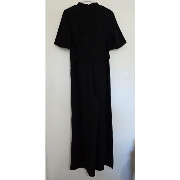 Boden Sophie Belted Mock Neck Wide Leg Jumpsuit 3/4 Sleeve One Piece T0651 - Picture 4 of 9